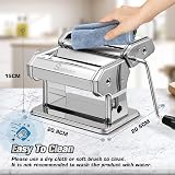 Sailnovo 3-in-1 Stainless Pasta Machine 9 Thickness 2 Width Cutters view 5