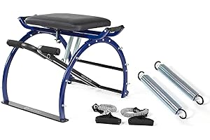 BALANCED BODY Moxxi Pilates Chair, Exercise Chair with Resistance Bands, Workout Equipment for Home Gym, Up to 250 lb Weight Capacity