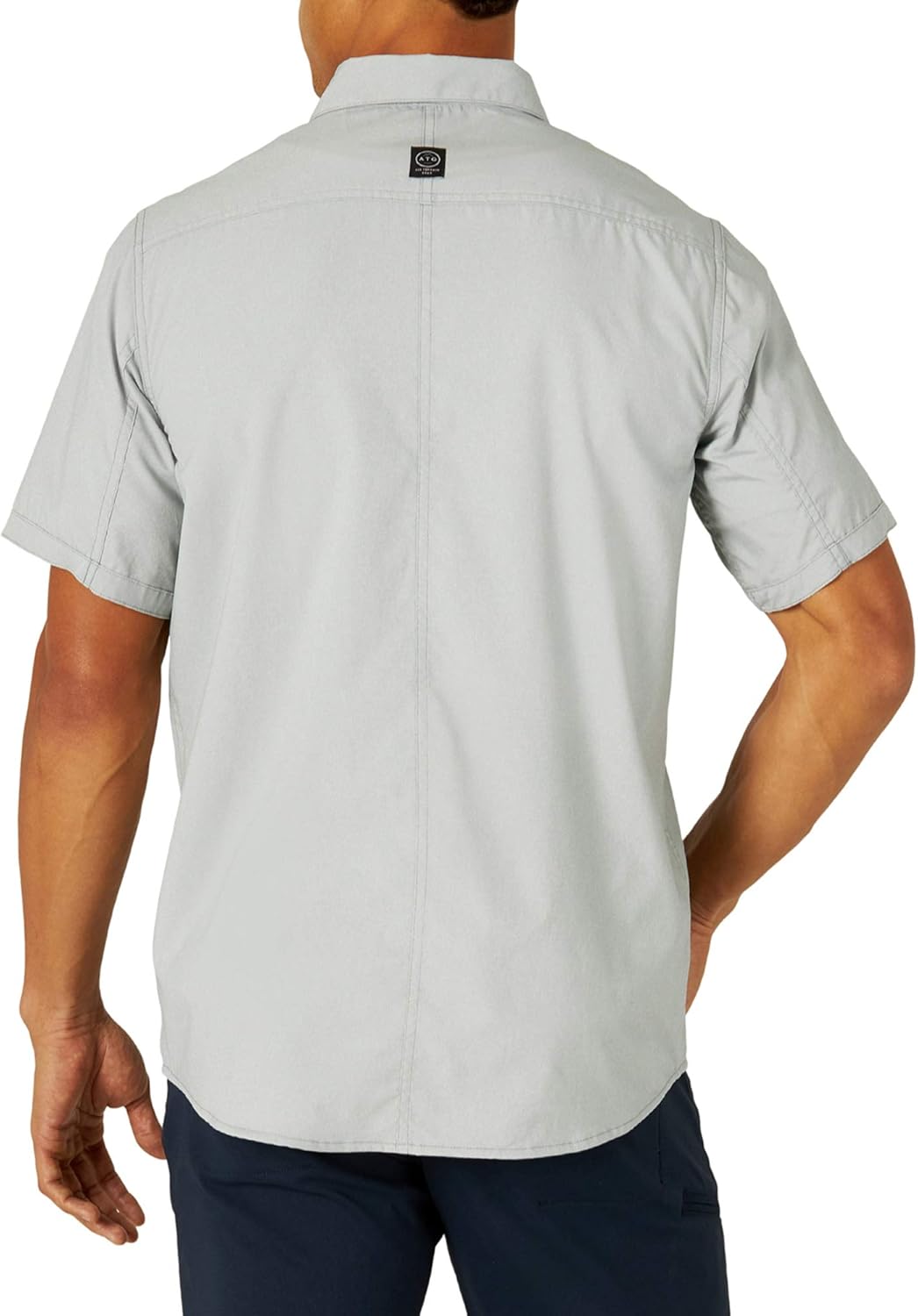 ATG by Wrangler Men's Short Sleeve Flap Pocket Hike Shirt at  Men’s Clothing store
