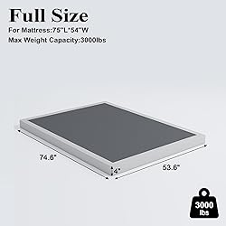 Vehowy 4 Inch Box Spring for Full Bed,Full Size Box