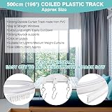 Dyna-Living 16.4ft Flexible Curtain Track Curved Ceiling Mount Bay Window view 7