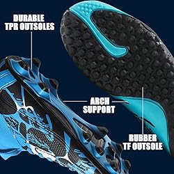 HESBITEUL Unisex Soccer Cleats Men Women Futsal