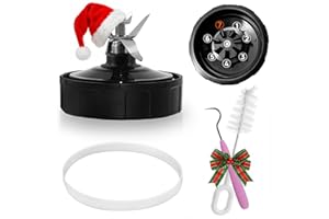 KETAR Ninja Blender Blade Replacement - 7-Fin Male 4" Stainless Steel Ninja Replacement Blades - Compatible with Nutri Ninja Auto iQ BL480/481/482/490/491/492/640/641/642/682 BN401/750/751/801 NN100/101/102