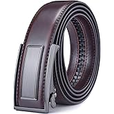 Men’s Belt Beltox Ratchet Dress Leather Buckle Belt Black Brown Blue 1 3/8” Gift Box
