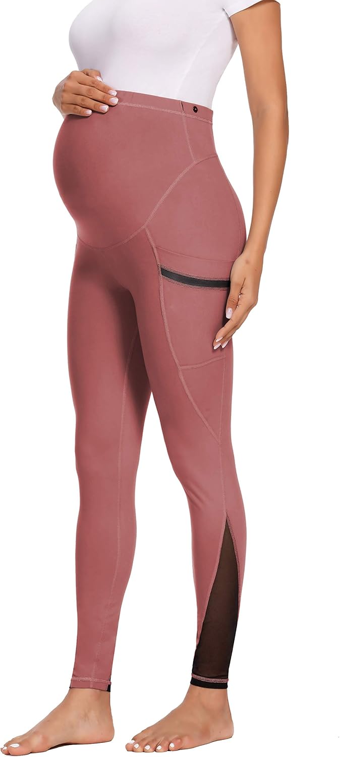 maternity leggings pockets