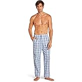 TAHARI Men's Woven Pajama Pants – Soft Cotton Poplin, Lightweight & Breathable Lounge Pants with Pockets