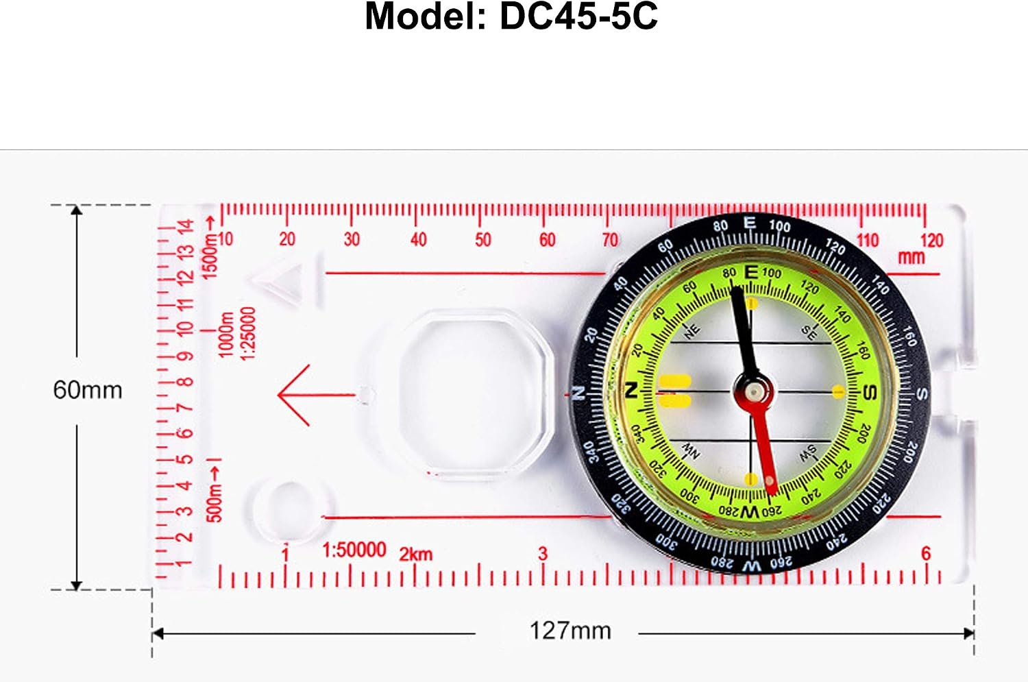 Compass Scale Pdf Professional Compass Map Scale Multi-Function Compass Map Scale for ...