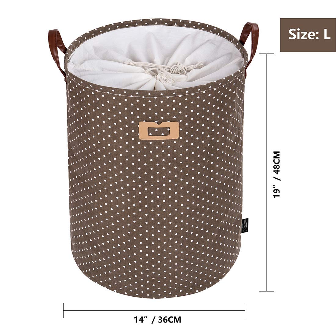 ZARRS Cesto para la Colada,Grande Cestas de Ropa Impermeable Algodón de