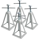Stanz (TM) 4PCS RV Trailer Camper Aluminum 6,000 lbs 17” Extends Stabilizer Stacker Jack Stand Stack Jacks for RV Travel Trai