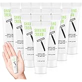 100 Shaving Cream Bulk Travel 10ml/0.35fl oz,Disposable Shaving Cream in Bulk Travel Shave Cream for Hotel Homeless,White Tea