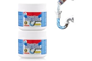 BELL BIRD Drain Opener,Powerful Unclogging,Crystal lye, Sodium hydroxide, Unclog drains, Bathroom sinks, Kitchen sinks, Showe