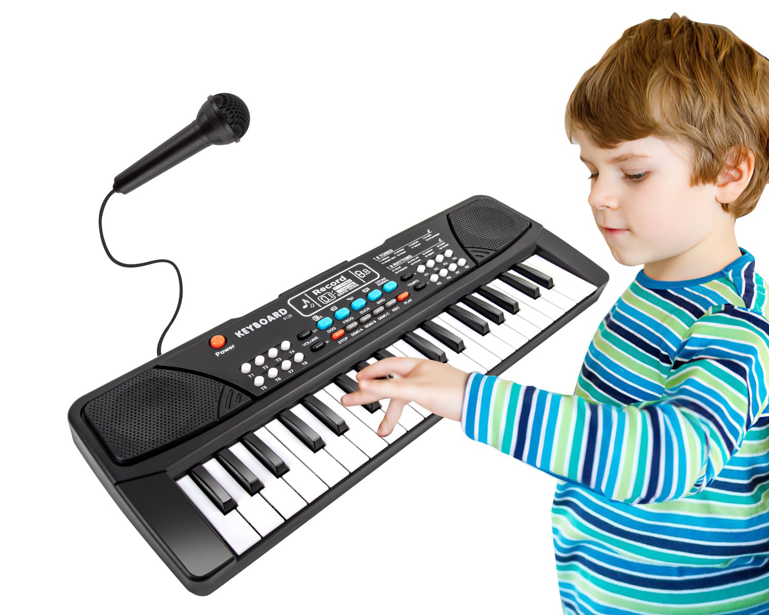 M SANMERSEN Kids Piano Keyboard, Piano for Kids with Microphone ...