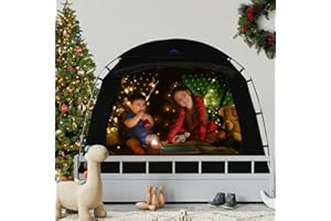 KNOCLOC Blackout Bed Tent for Autism Kids, CPC Certified, Blackout Autism Sensory Tent for Twin Size Floor Bed,Full Bed for A