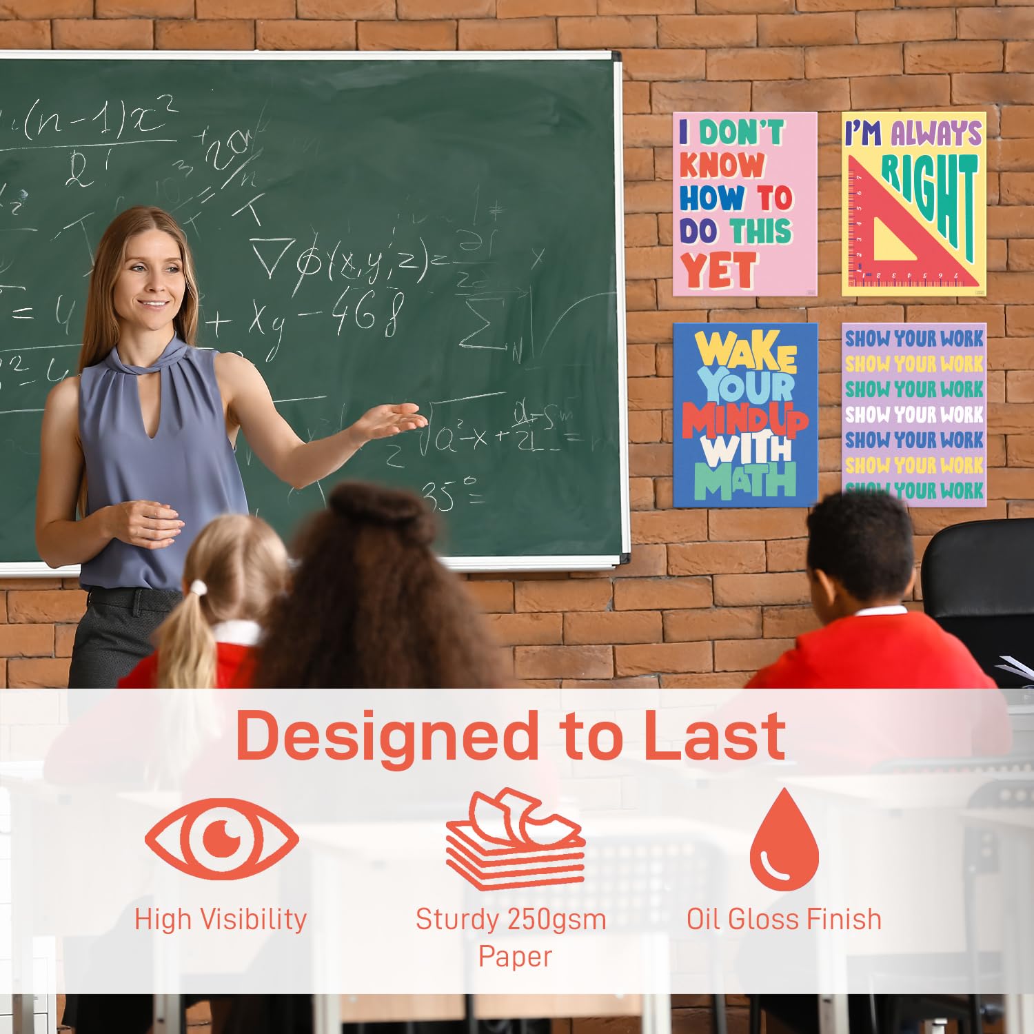 Mua S&O Math Posters for Elementary School - Math Classroom Decor ...