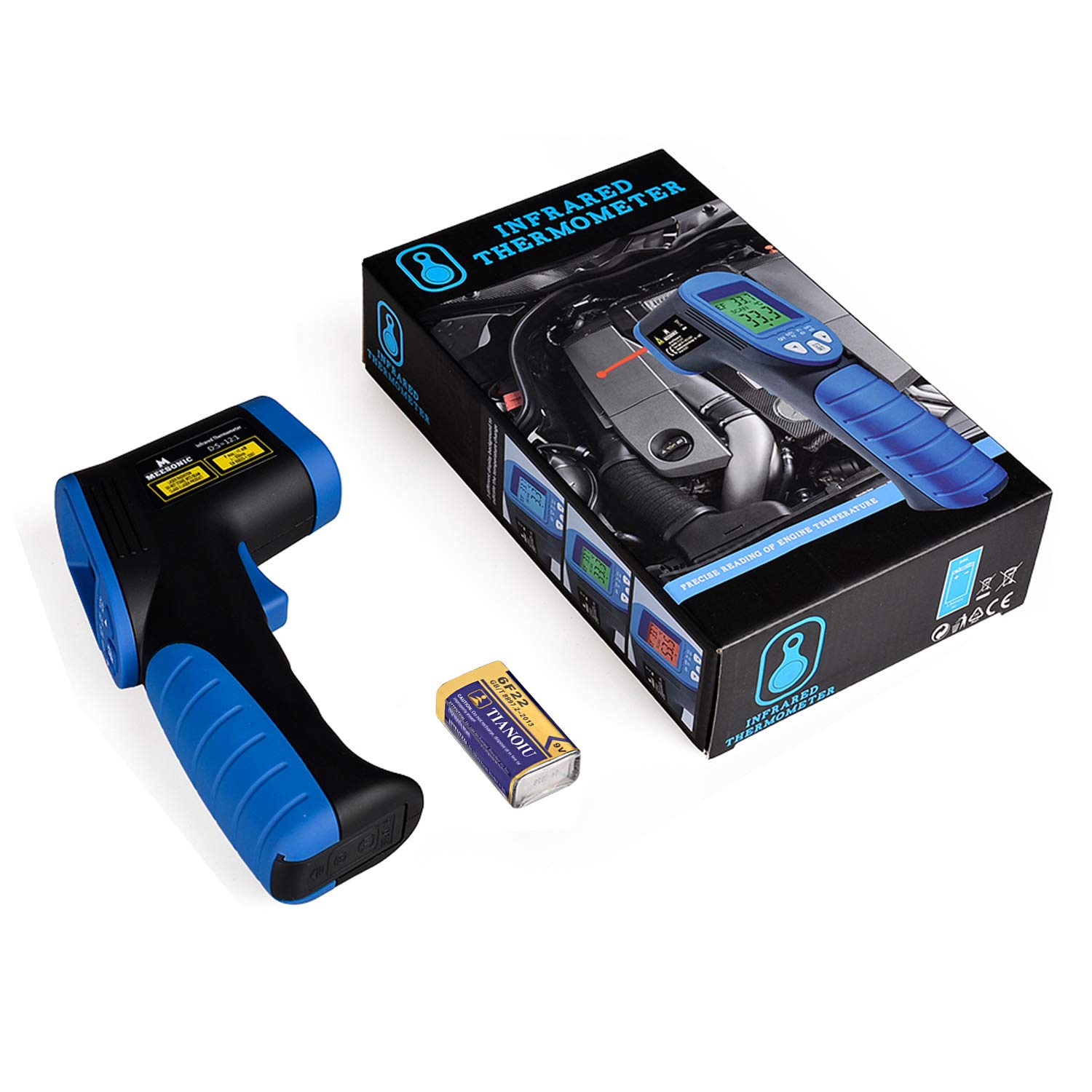 Infrared Thermometer, Non-contact Digital Laser IR Infrared Thermometer Instant Read Temperature Gun IR Laser Thermometer, Temperature Measuring Instrument, Oritronic Laser Thermometer