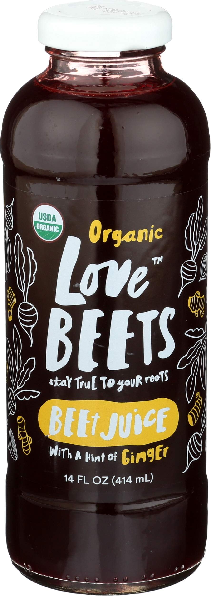 Love Beets, Juice Beet Ginger Organic, 14 Fl Oz