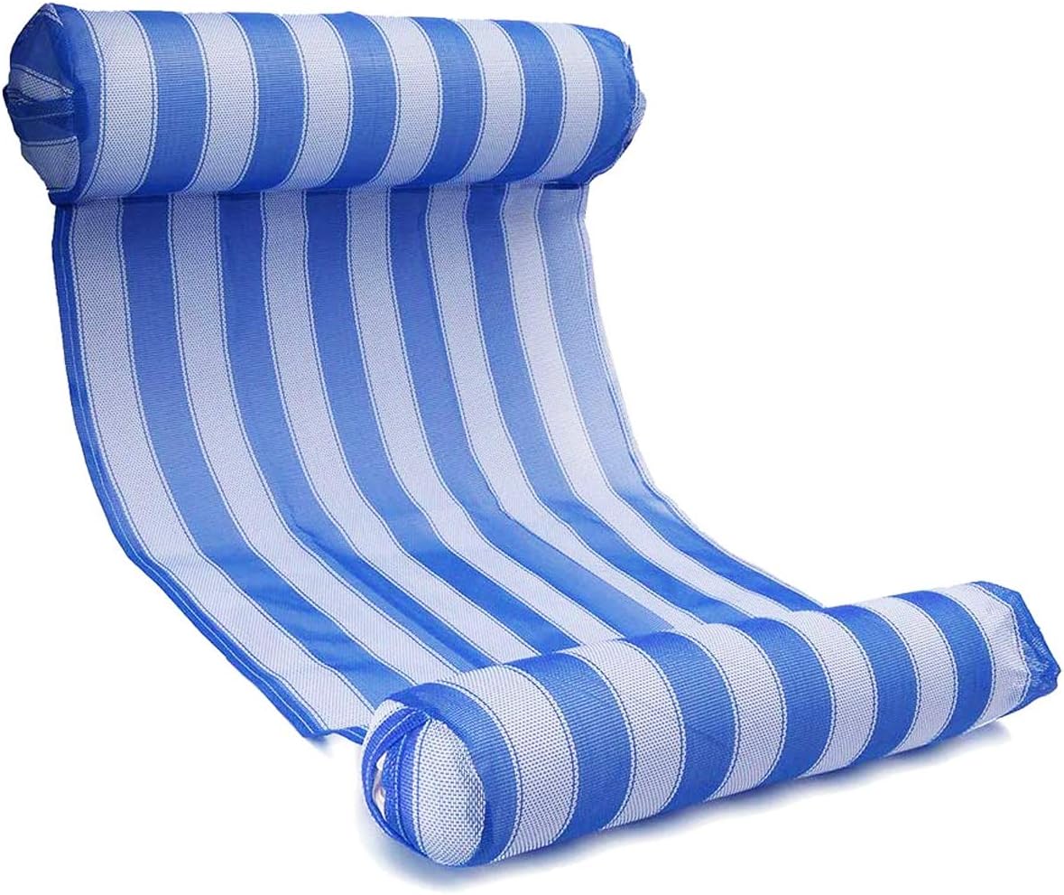 Chill in The Pool with Floating Hammock Float Raft 4 Swimming Pool Jacuzzi Hot Tub Sea Ocean River Ultralight Portable Vacation Water Lounger 4 Kids Adults Seniors+European Sun Cream+E-Book