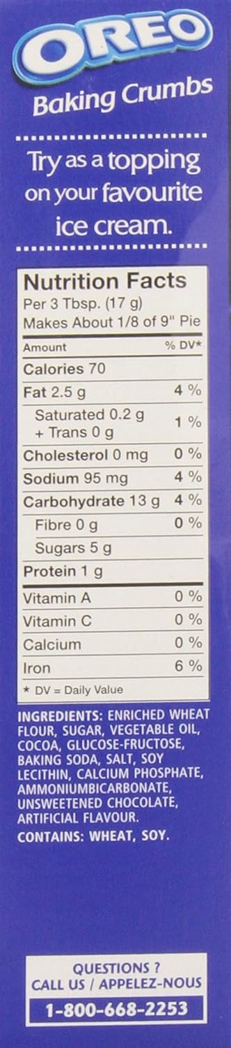 picture Oreo Crumbs Walmart oreo baking crumbs 400 gram 14 10 ounces imported from canada