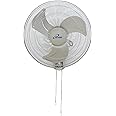 iLiving Glow Oscillating Wall Mount Fan with Adjustable Tilt, 18-inch, 3 Speed, Metal Grille and Blade, 90 Degree Oscillation, Airflow 1650CFM, Ideal for Home, Bedroom, Gym & Office, Greenhouse