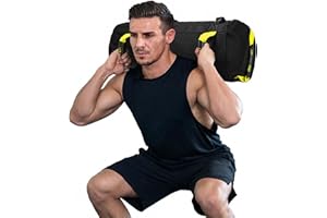 Taeku Fitness Sandbag with Handles, Oxford Adjustable Weight Training Sand Bag with 3 Filler Bags for Strength Training, Cros