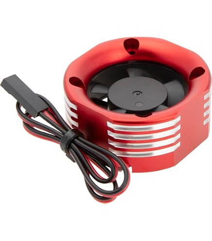 G.P.M. Aluminium Motor Heat Sink Mount | 25 Mm | Für 1/10 540 & 360 Motoren | 1 Stück In Rot