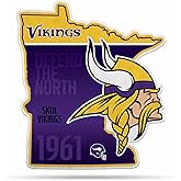 Rico Industries NFL Football State Shape Shape Cut Pennant - Home and Living Room Décor - Soft Felt EZ to Hang