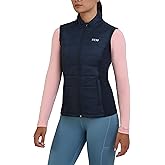 TCA Women's Excel Runner Walking Hiking Lightweight Thermal Padded Vest with Zipper Pockets, Winter Puffer for Women