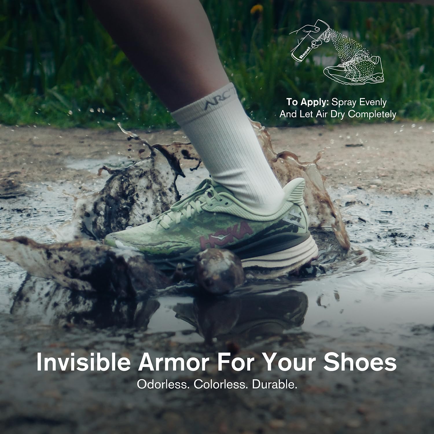 Jason Markk Shoe Protector Repel Spray, Water & Stain Repellent for Shoe and Sneaker Care, Non-Aerosol Footwear Protector Spray, Safe for Leather, Suede, Nubuck, Cotton, Knits, 5.4oz