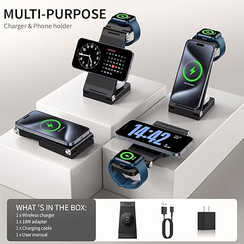 2025 Traveling Wireless Mag-Safe Fast Charging Station,Magnetic