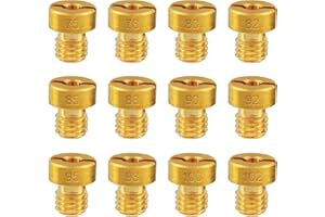 EPLZON 12pcs 5mm Carburetor Main Jet Kit 75/78/80/82/85/88/90/92/95/98/100/102 for replacing Vm22 Vm24 Vm26 125cc 150cc 200cc 250cc Dirt Bike and ATV