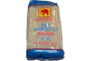 Asian Best Premium Rice Vermicelli Bun Gao, 140z (3 Packs)