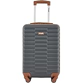 Wrangler 22" Outrider Hardside Carry-On Luggage, Lava Smoke