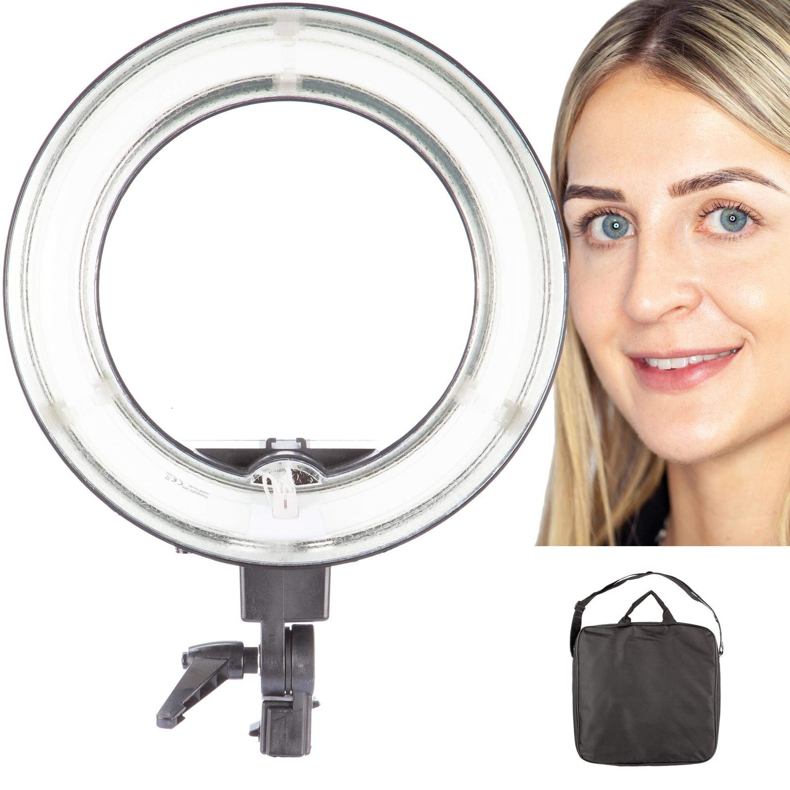 Ring Light 13.5 inch for Live Streaming Make Up YouTube Video, 5500K Portable Dimmable Selfie ringlight, for selfie photos Photography Video TikTok Vlogging beauty vloggers filming with Carry Bag
