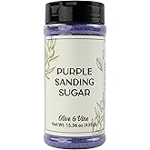 Olive & Vine Purple Sanding Sugar, Sweet Finish, For Baking & Decorating, Rich Tradition, Authentic Taste, For Global Recipes (15.36 Ounce)