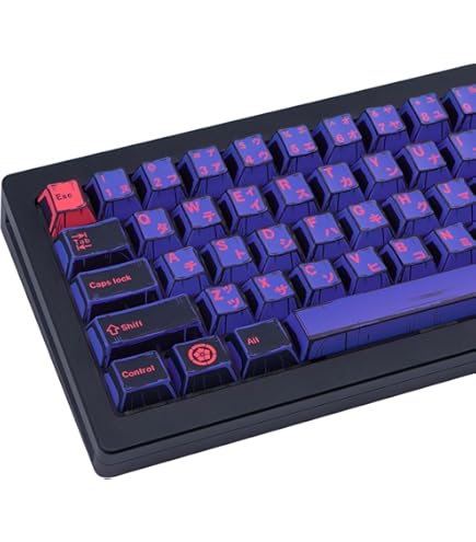 Amazon.com: GEKUCAP 129 Keys Black Purple Keycaps, Ninja Japanese