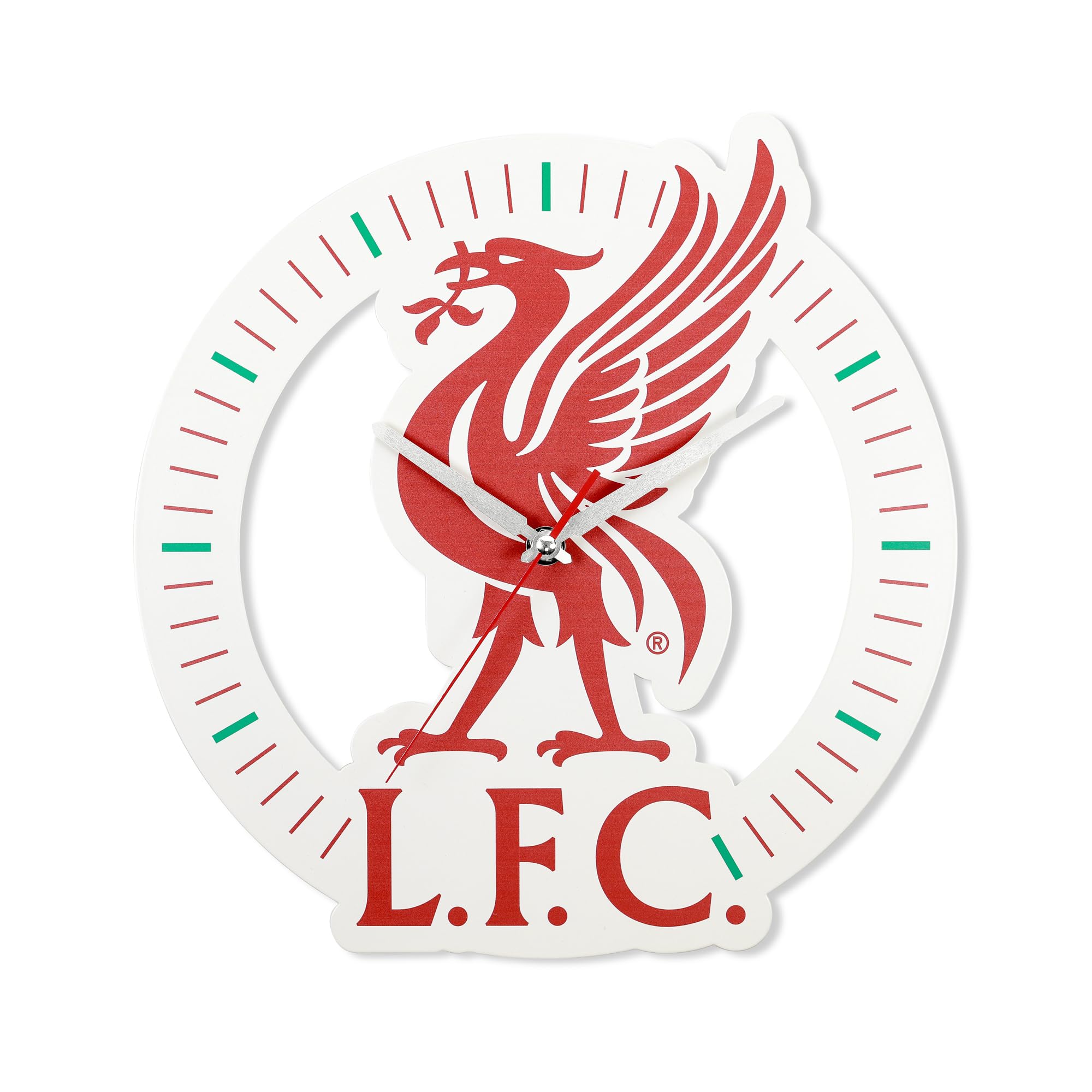 Accutime Official Liverpool Football Club Red & White Wall Clock LFCC3004