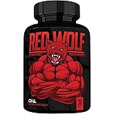 ONL Red Wolf Testosterone Booster for Men - Ultimate Men's Supplement for High Potency Endurance, Muscle Growth, Energy & Strength - Male Enhancing Testosterone Supplement w/Tongkat Ali - 30 Ct