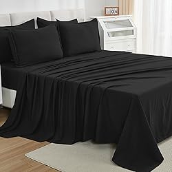 Litanika Comforter King Size Set Black - 7 Pieces