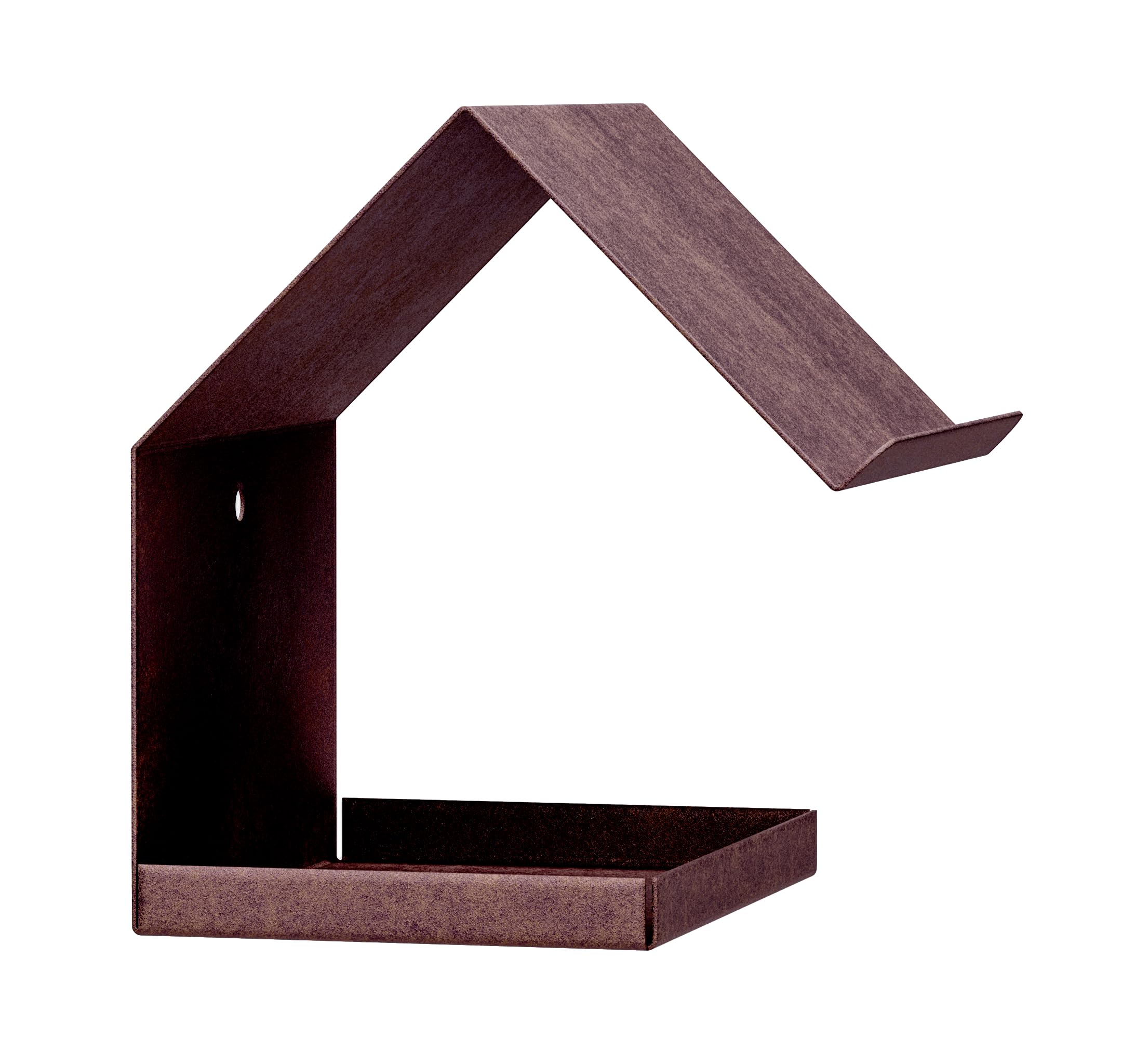 Alberts 355074 Bird House Pointed roof Feeder, Rust Brown