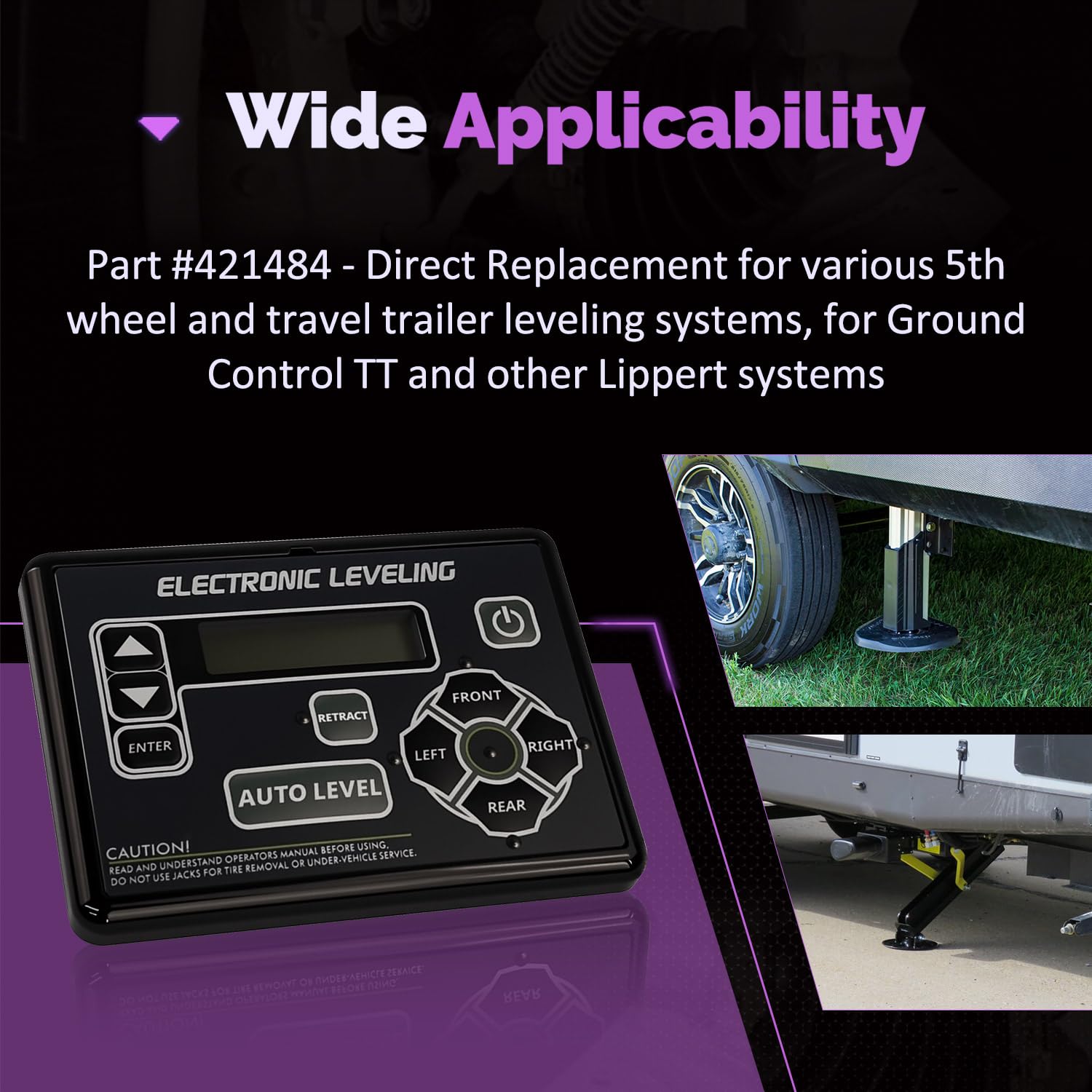 Condition photo showing New/Like New for pnkauto new upgrade 421484 rv auto-level touchpad - direct fit replacement for lippert systems & gro