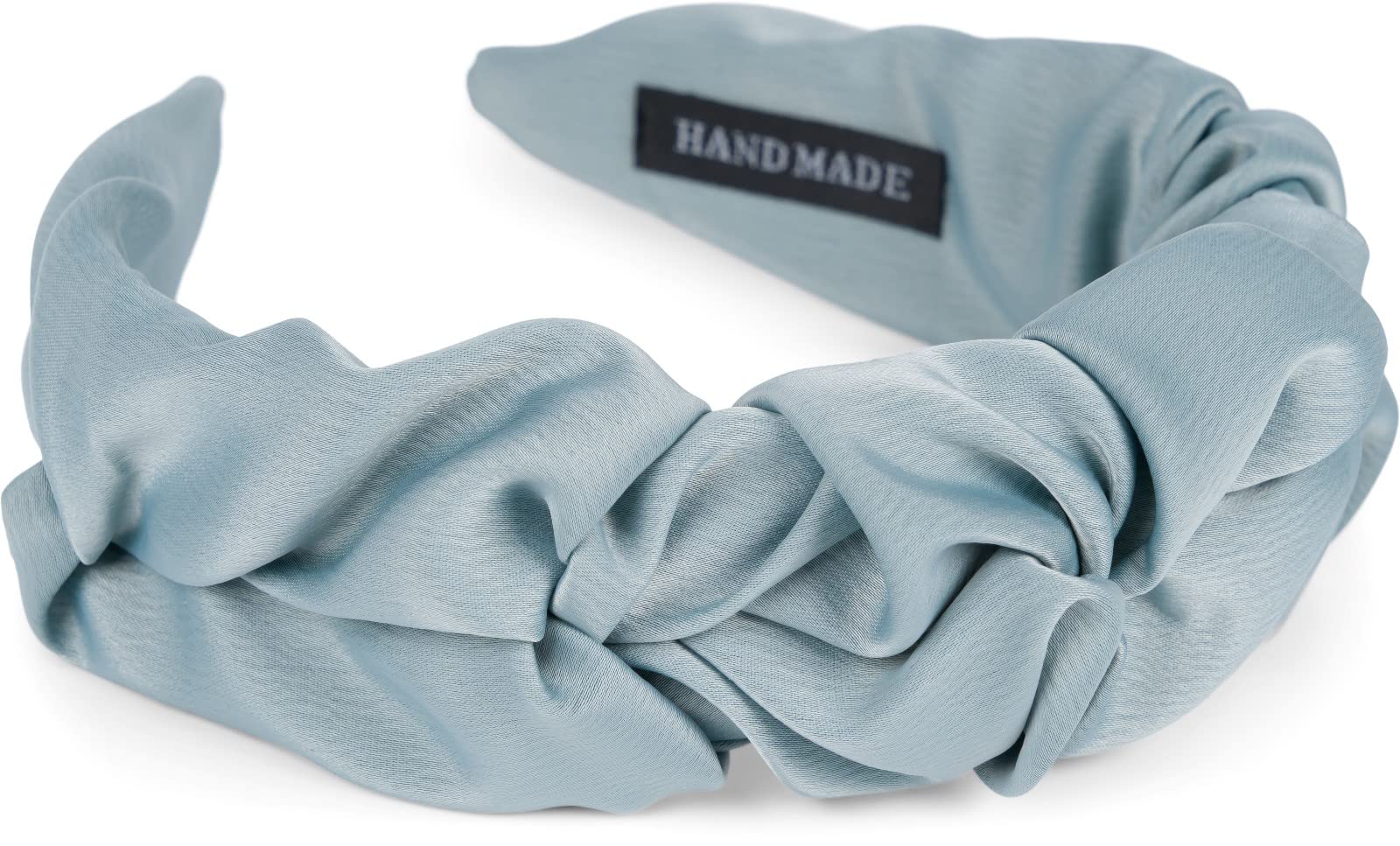 styleBREAKER Women's Headband with Shimmering Braided Surface in Ruffled Look, Hairband, Hair Accessory 04027035, Colour:Pigeon blue โ image 1