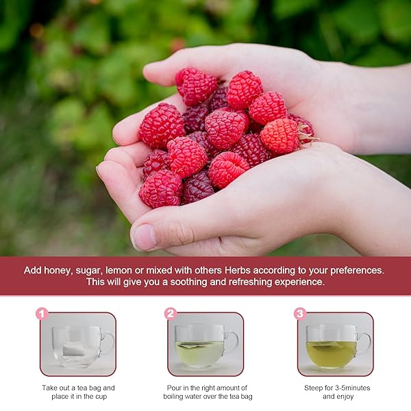 IMATCHME RASPBERRY TEA FOR CHILDBIRTH & SUPPORT MENSTRUAL AND DIGESTION SUPPORT, RASPBERRY LEAF TEA, NO CAFFEINE, NON-GMO, 40 TEA BAGS