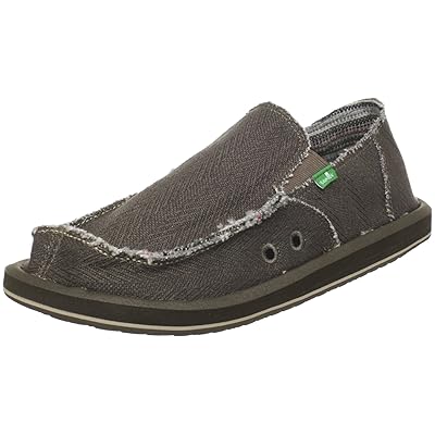Sanuk Men's Hemp Slip-On Shoes Olive (Size M US) Nigeria Ubuy
