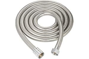 Sanfoelek 79 Inches Shower Hose Flexible Stainless Steel Tube for Handheld Shower Extra Long Proof Replaceme Hose with Brass 