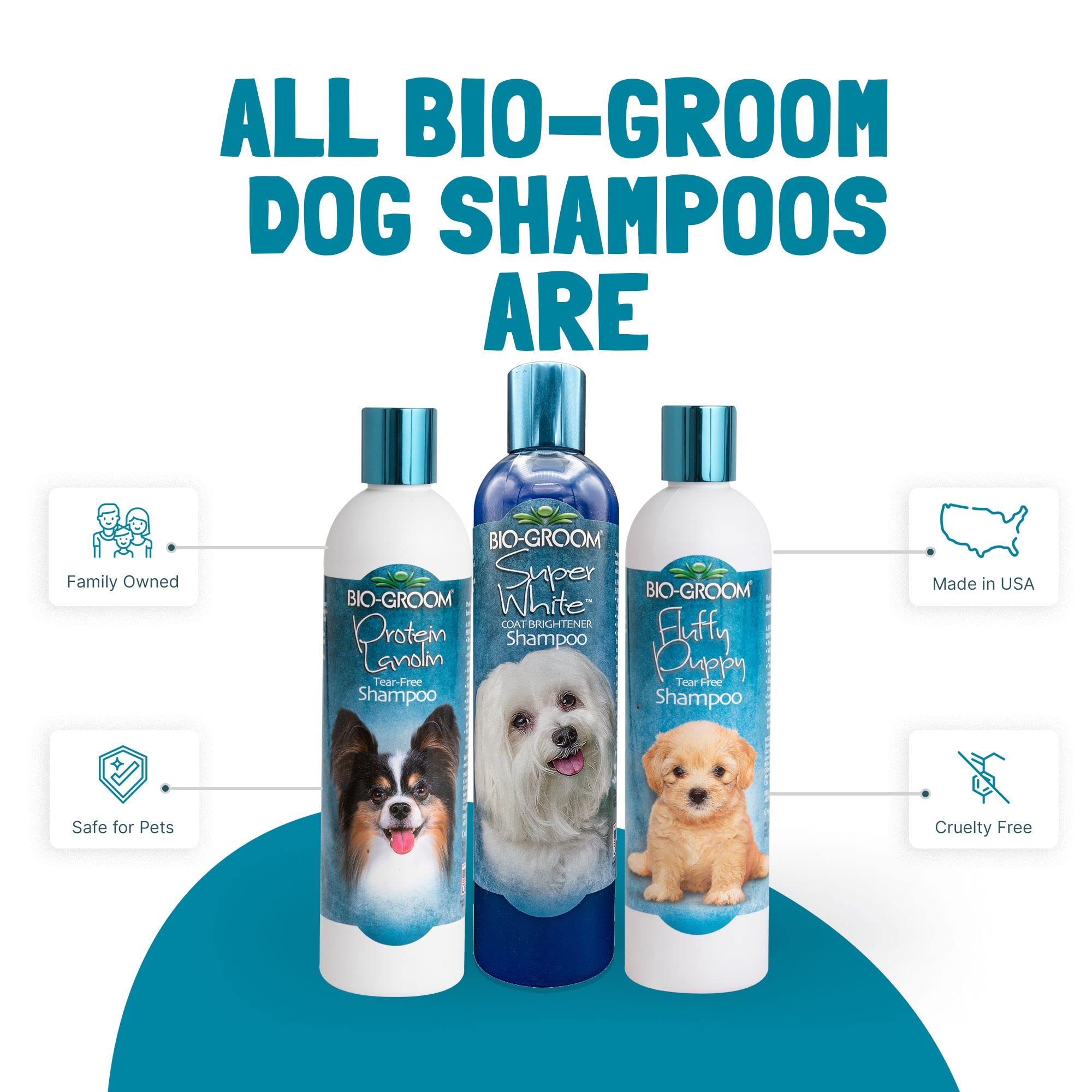 BioGroom Super Whitening Dog Shampoo Whitening Pet Shampoo, Dog