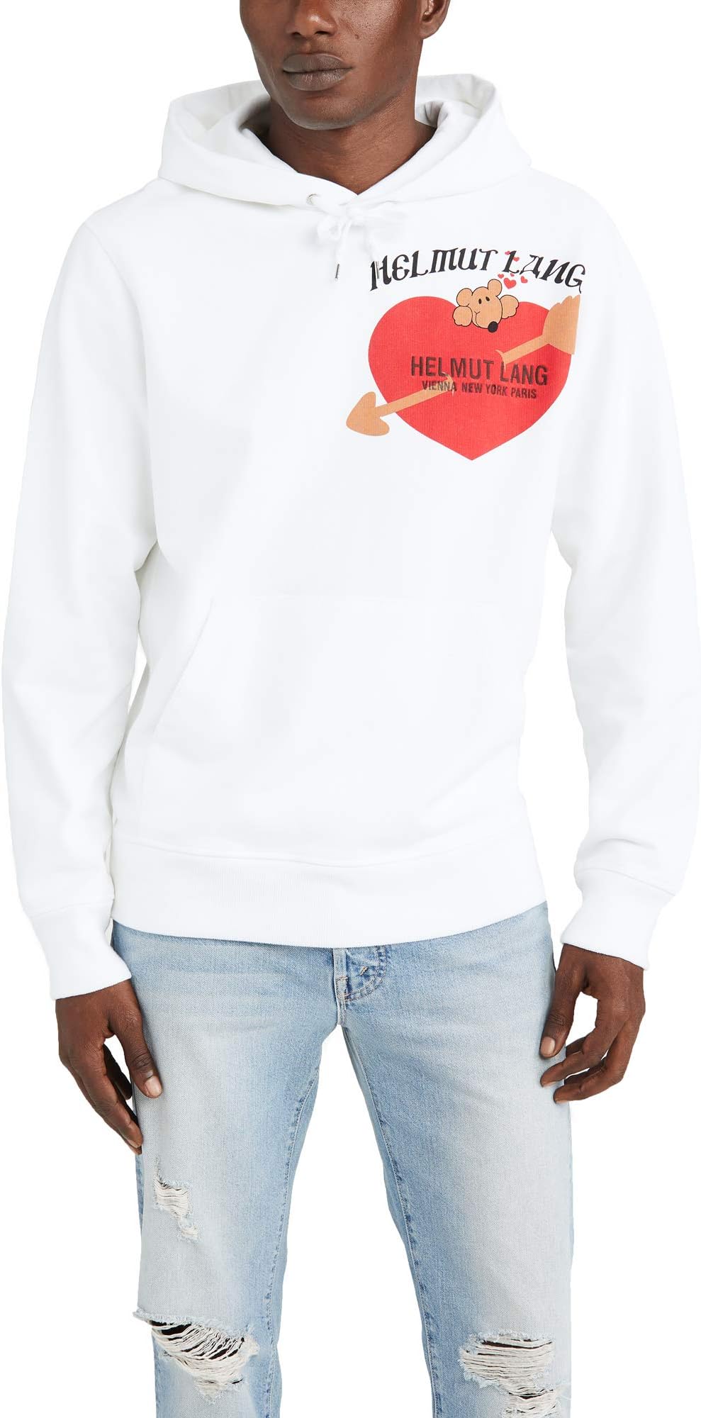 Helmut Lang Men's Valentine Logo Standard Hoodie