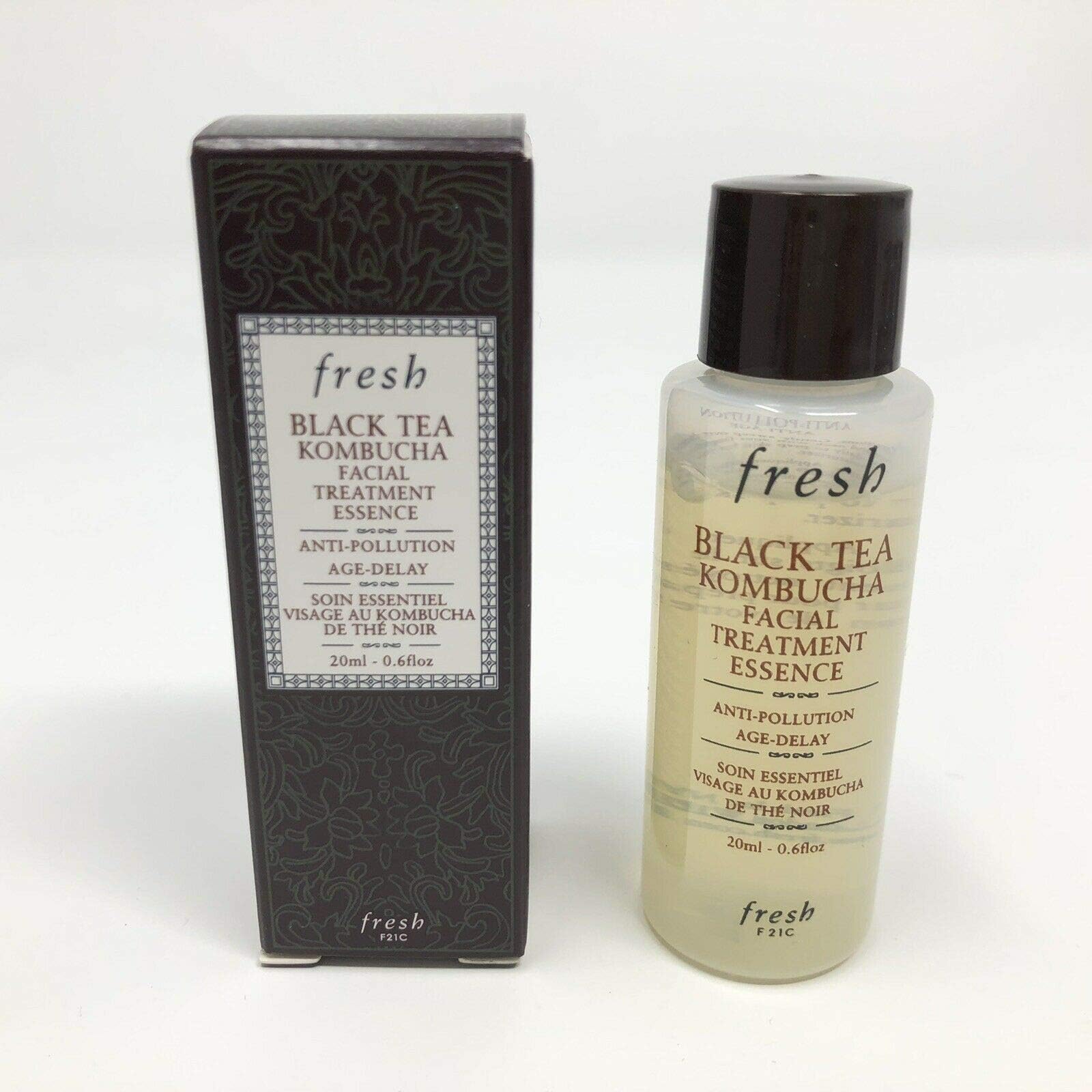 Fresh Black Tea Kombucha Facial Treatment Essence Serum, Mini Size, 0.6 Oz