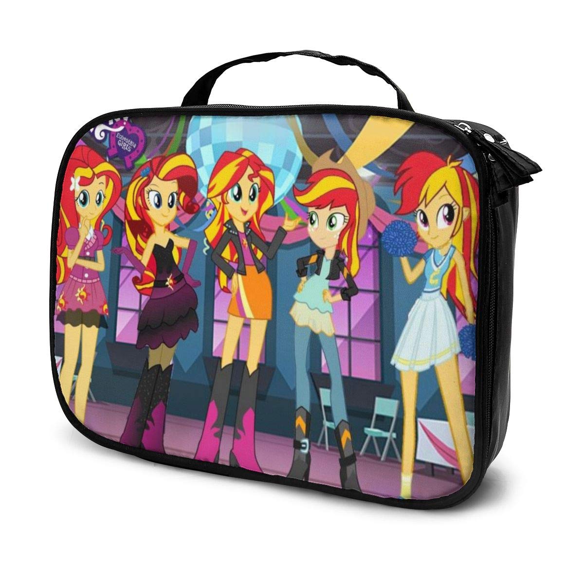 Professional Travel My Little Po-Ny Makeup Bag Large Capacity Zipper Cosmetic Bag Cosmetics Makeup Brushes Travel Accessories