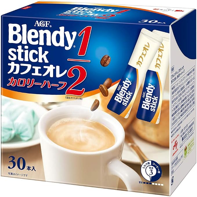 Amazon Agf ブレンディ スティック カフェオレ カロリーハーフ 30本 3個 ａｇｆ インスタント スティック 通販