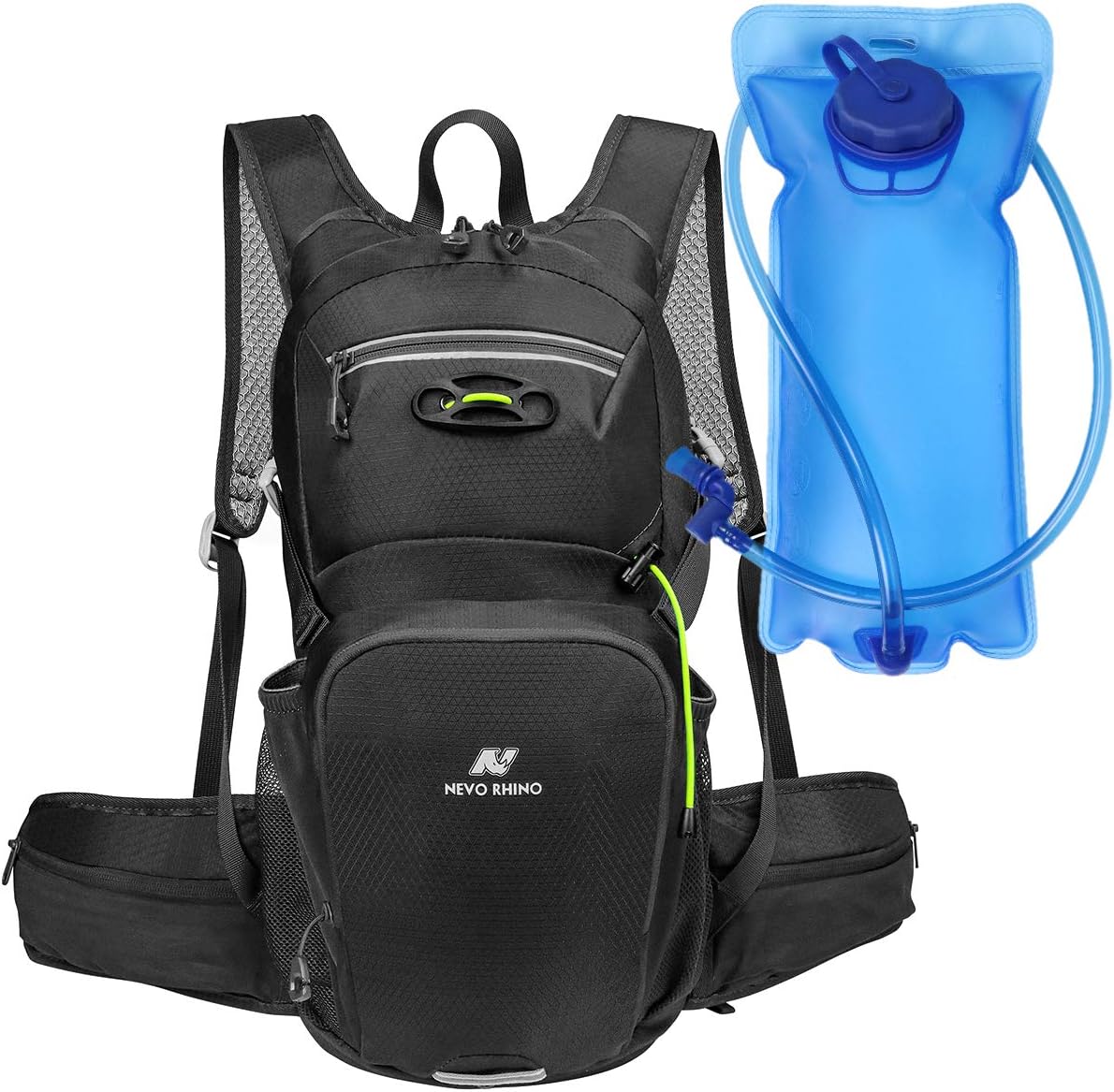 N NEVO RHINO 10L Insulated Hydration Backpack Pack with 2/3L Water Bladder, Camelback Water